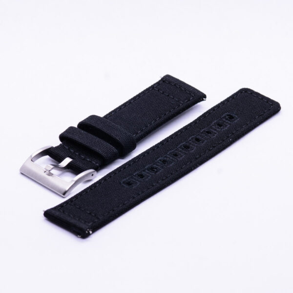 Canvas strap black 22 mm